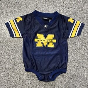 Vintage Starter Michigan Wolverines One Piece Jersey Infant Baby 24M Bodysuit